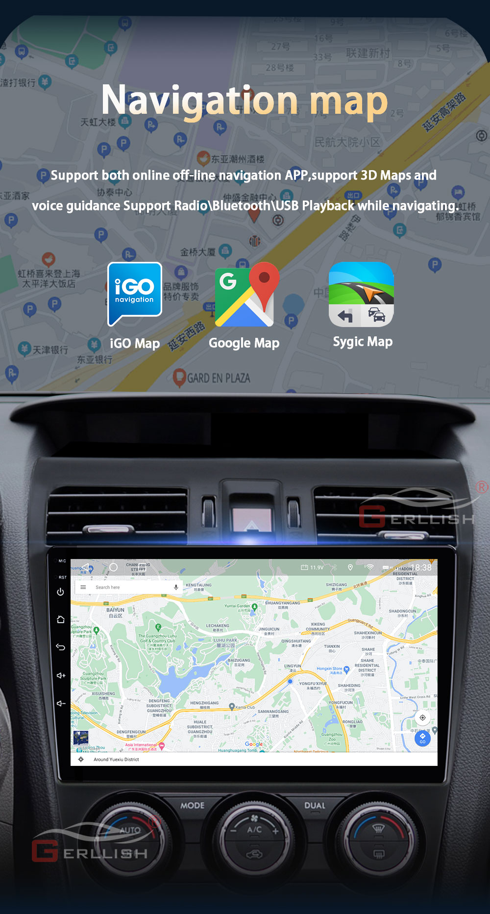 Subaru XV gps navigation car dvd 