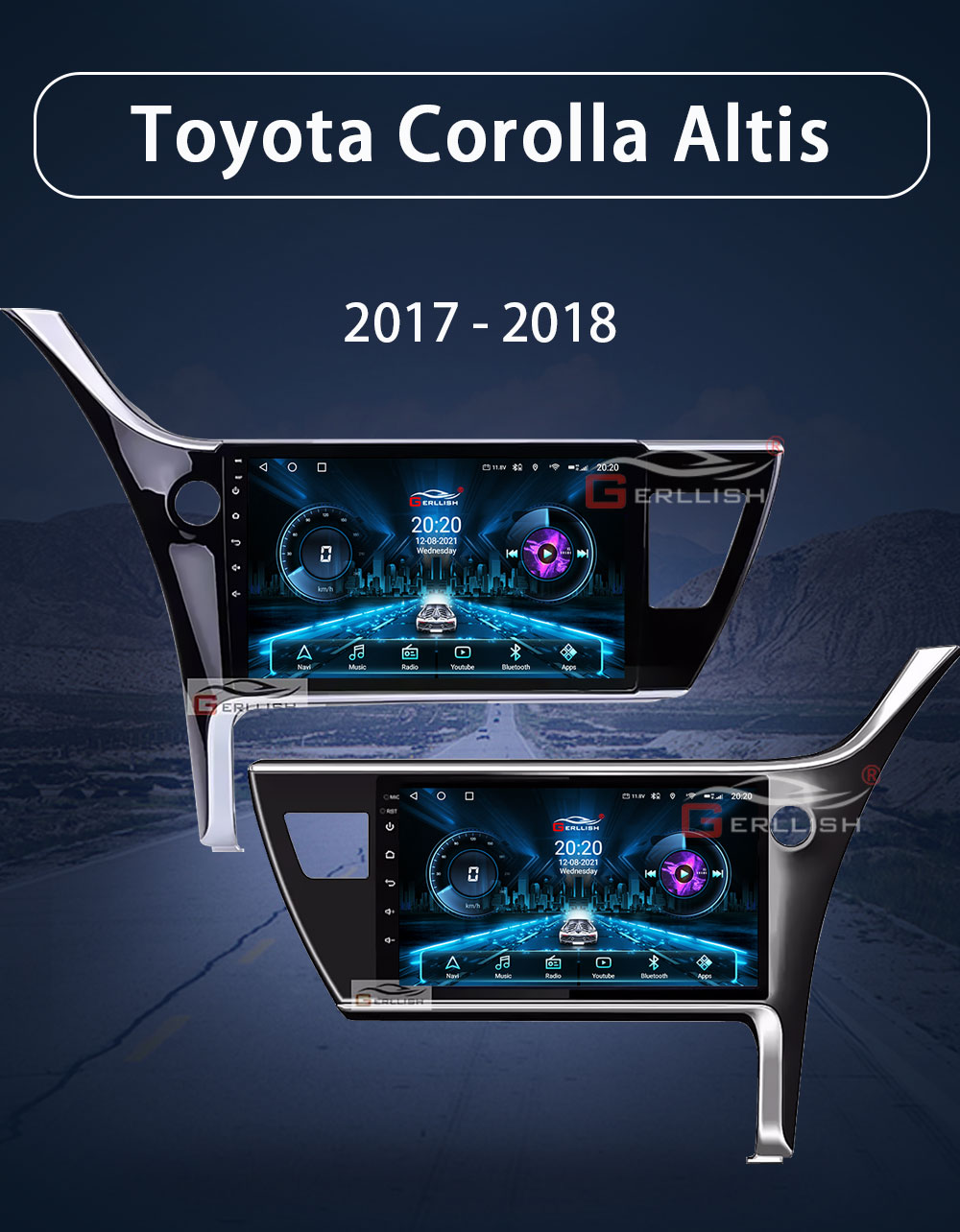 Toyota Corolla Android radio DVD